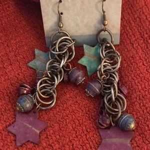 Boho Drop Star Charm Earrings